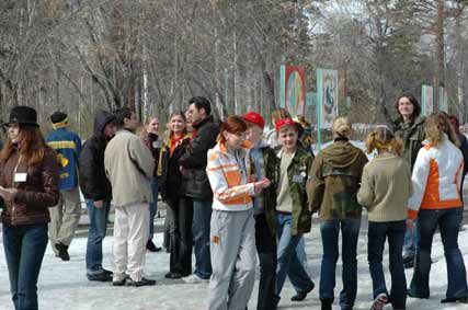 Вся игра происходила на улице